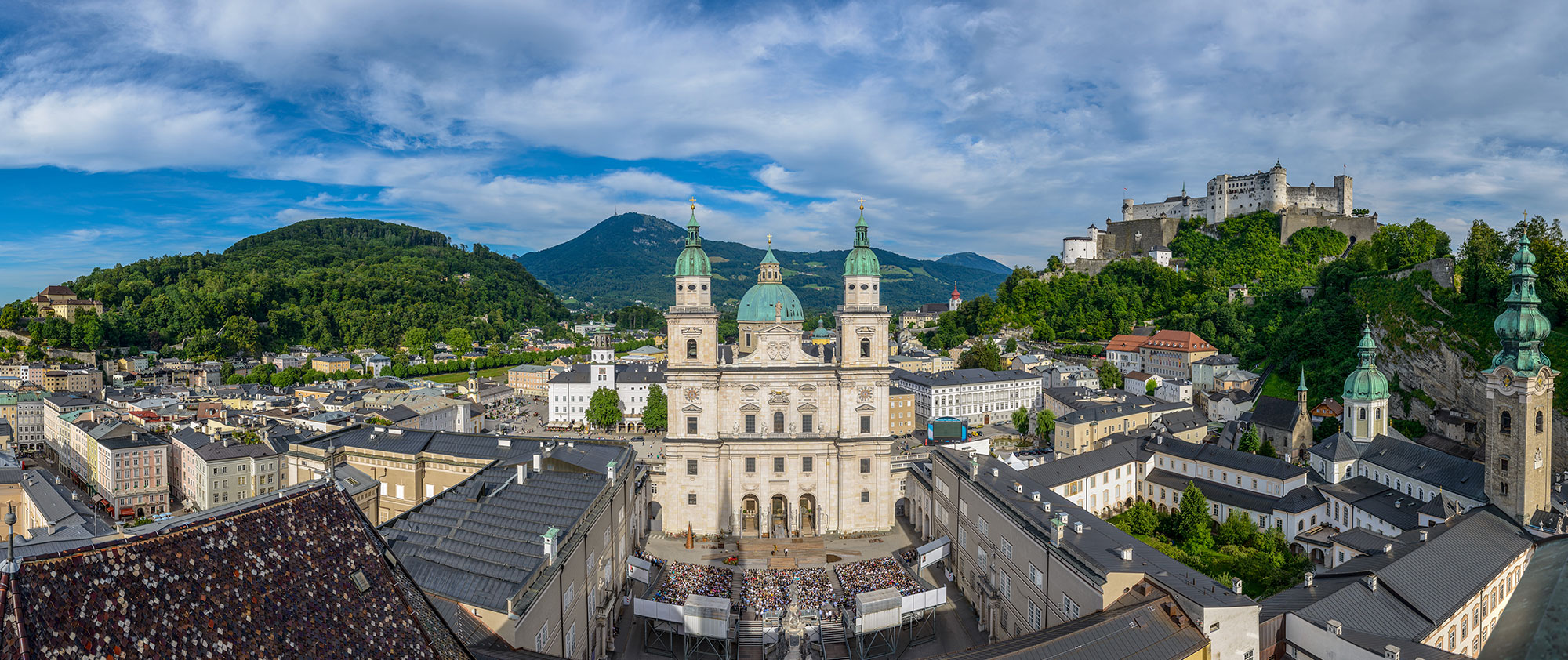 Panorama-Blick der Salzburger Festspiele © Tourismus Salzburg